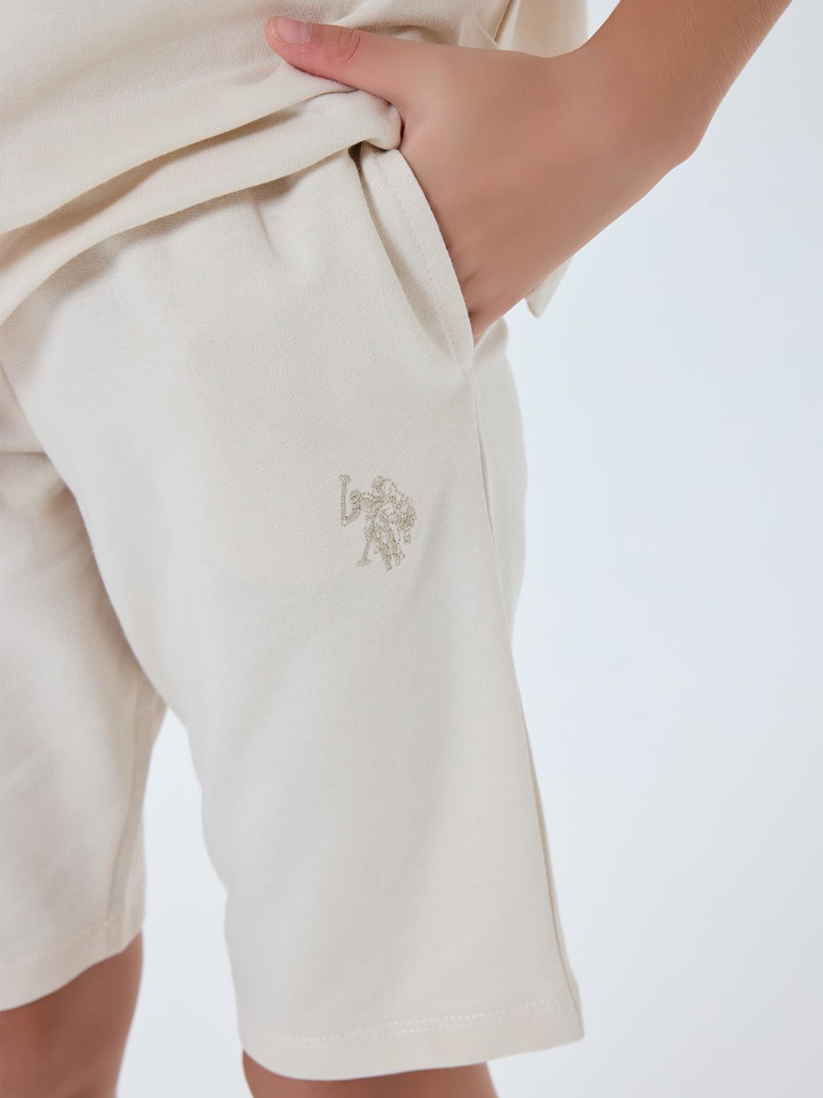 U.S. Polo Assn Kids 4-7 Yaş Takım - Bej