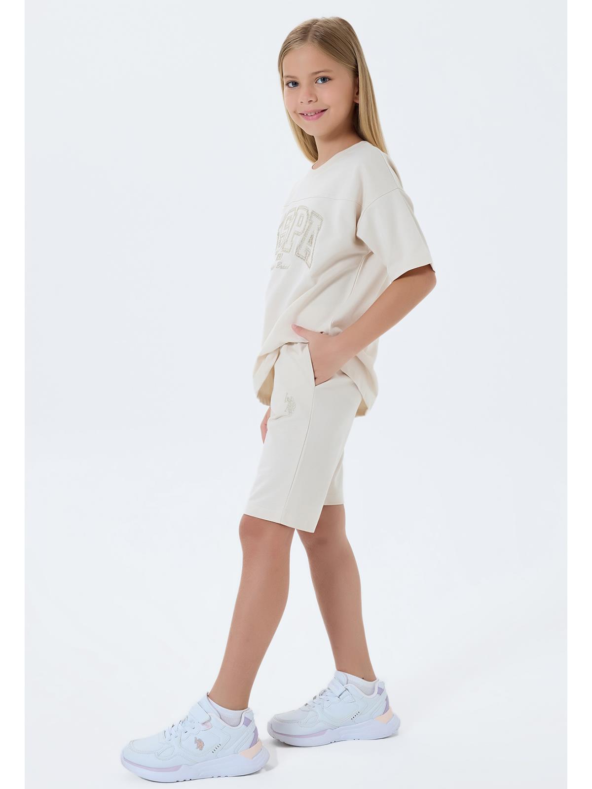 U.S. Polo Assn Kids 4-7 Yaş Takım - Bej