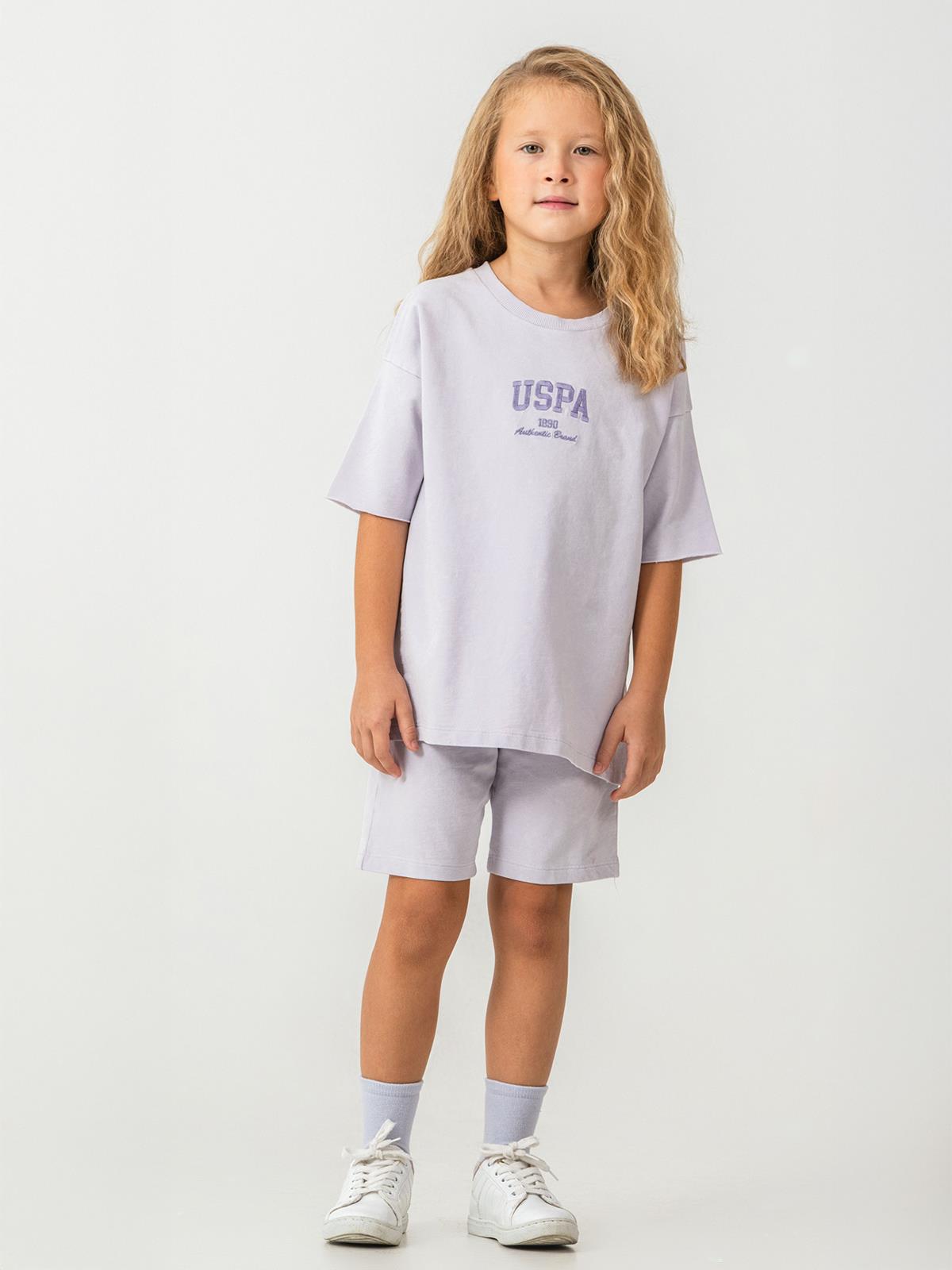 U.S. Polo Assn Kids 9-14 Yaş Takım - Lila