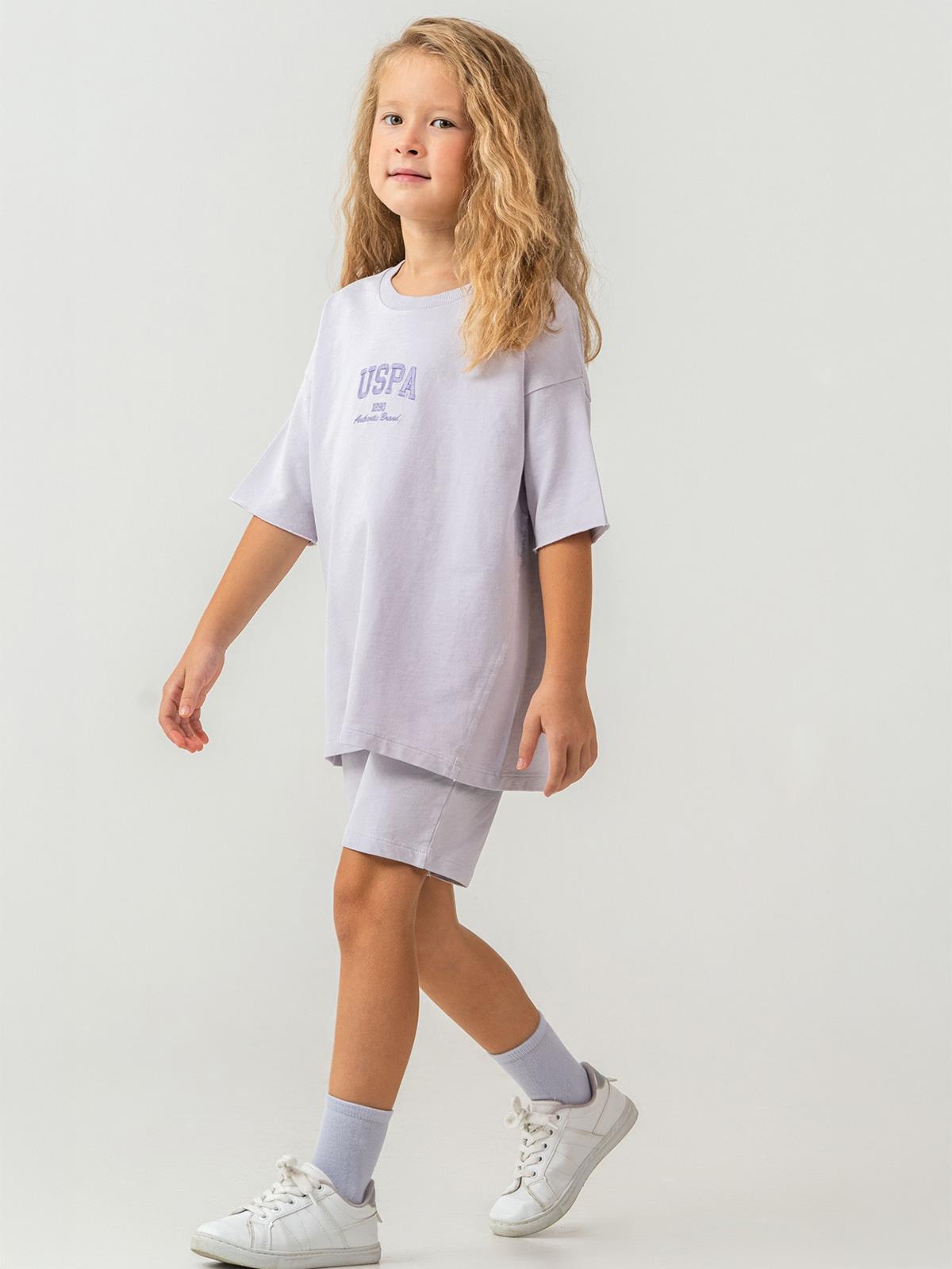 U.S. Polo Assn Kids 9-14 Yaş Takım - Lila