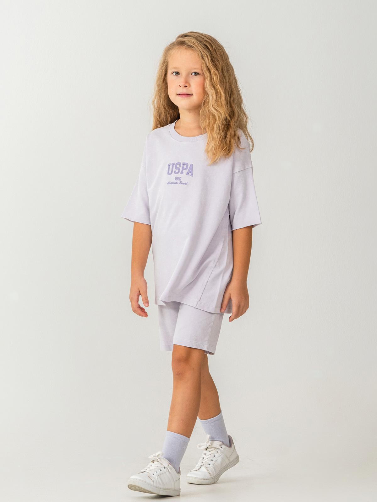 U.S. Polo Assn Kids 9-14 Yaş Takım - Lila
