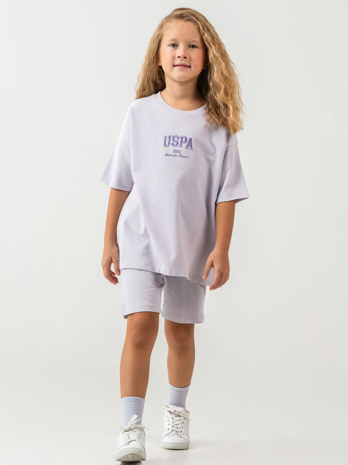 U.S. Polo Assn Kids 9-14 Yaş Takım - Lila