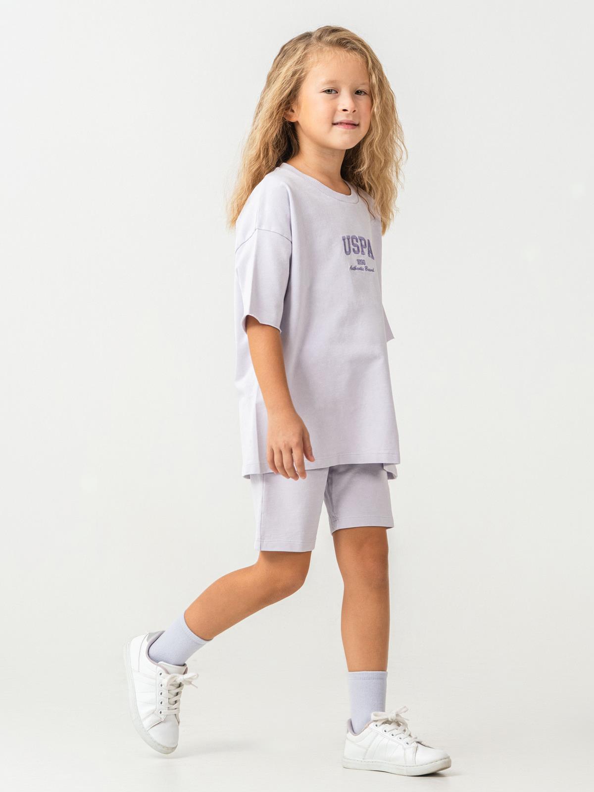 U.S. Polo Assn Kids 9-14 Yaş Takım - Lila