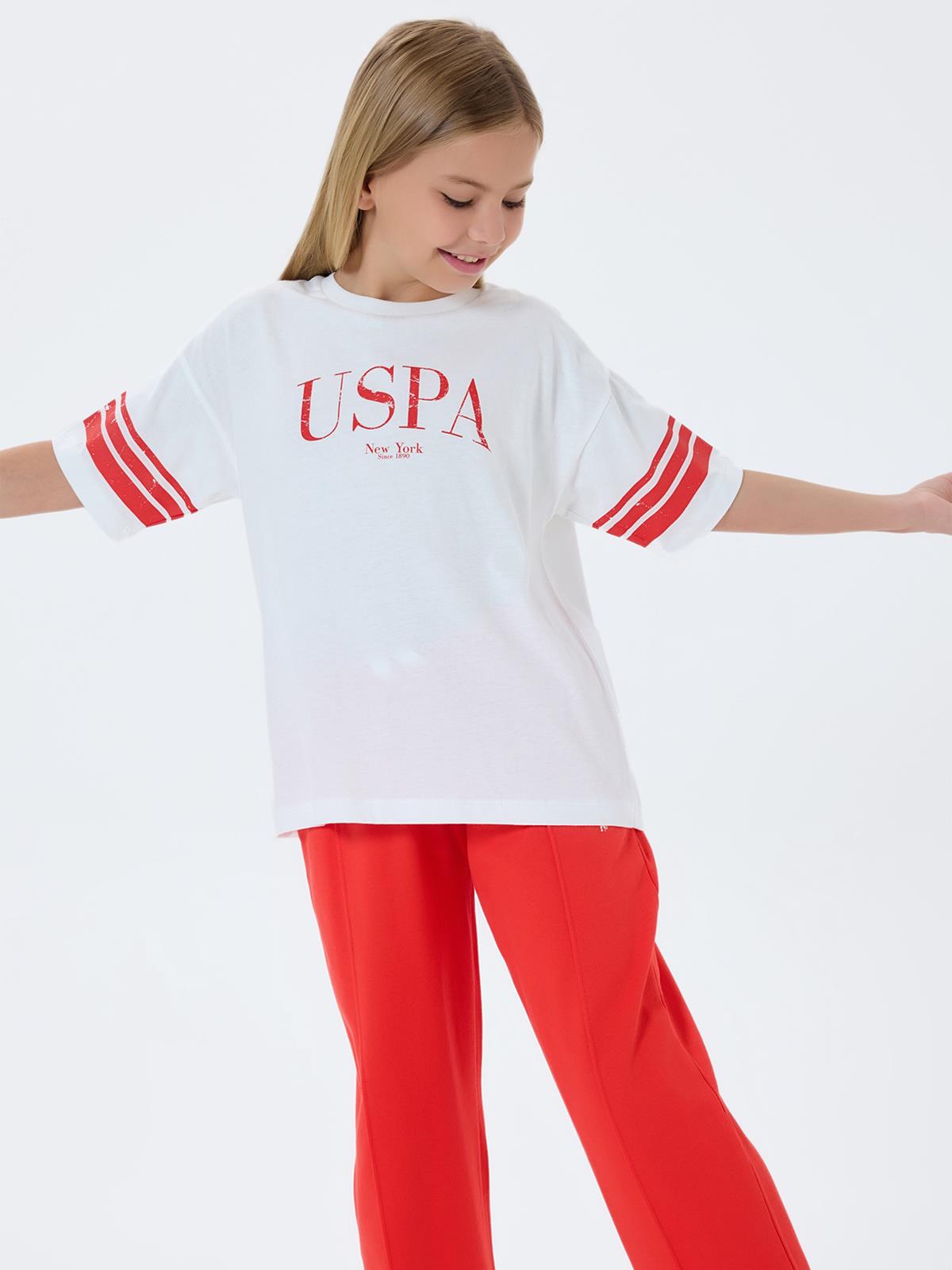 U.S. Polo Assn Kids 4-7 Yaş Takım - Beyaz