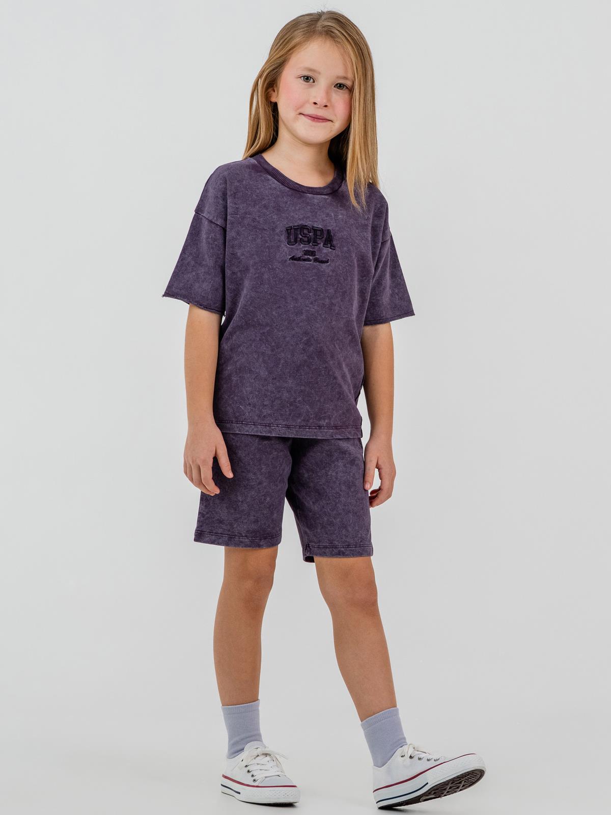 U.S. Polo Assn Kids 9-14 Yaş Takım - Lila