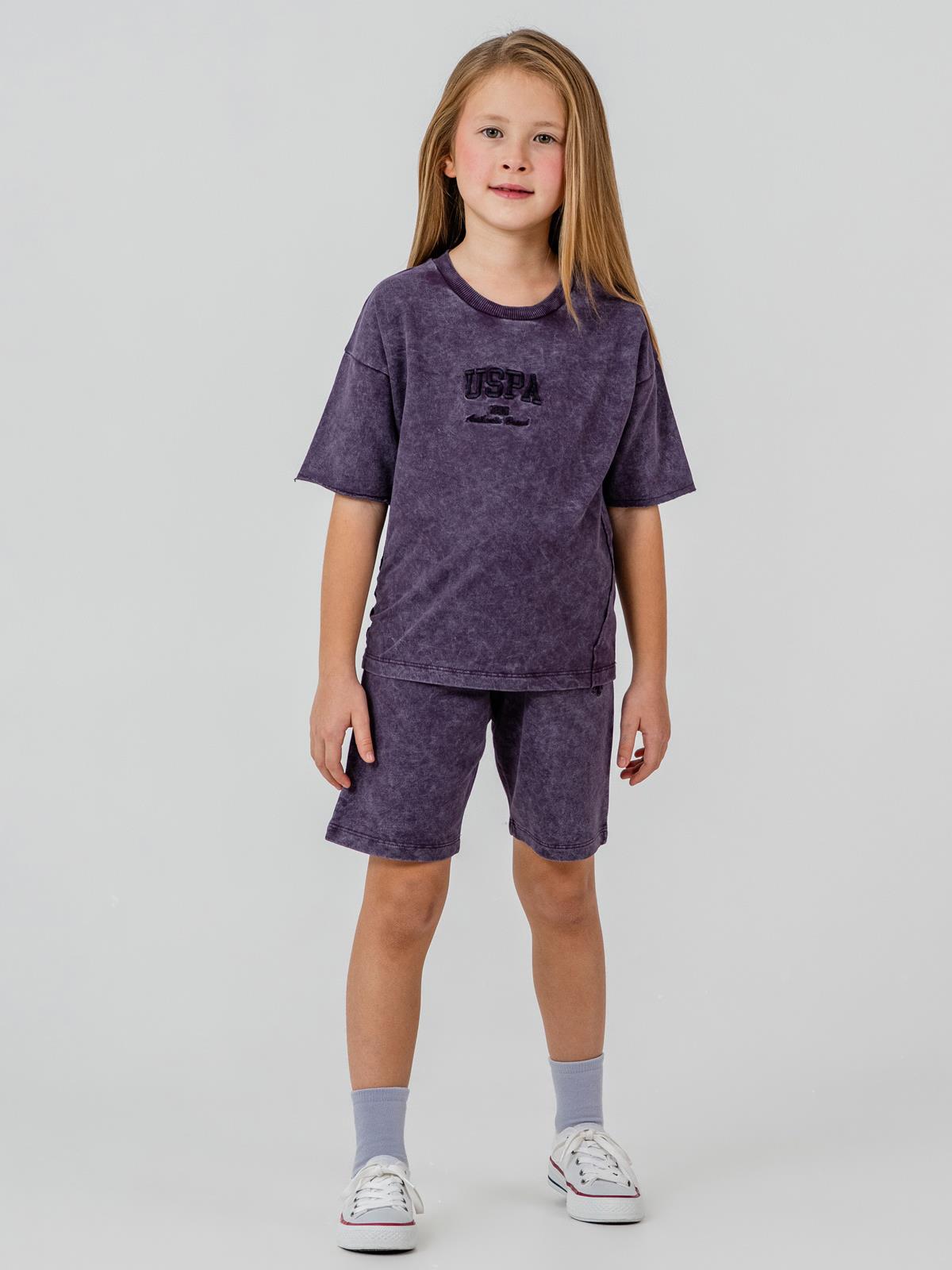 U.S. Polo Assn Kids 4-7 Yaş Takım - Lila