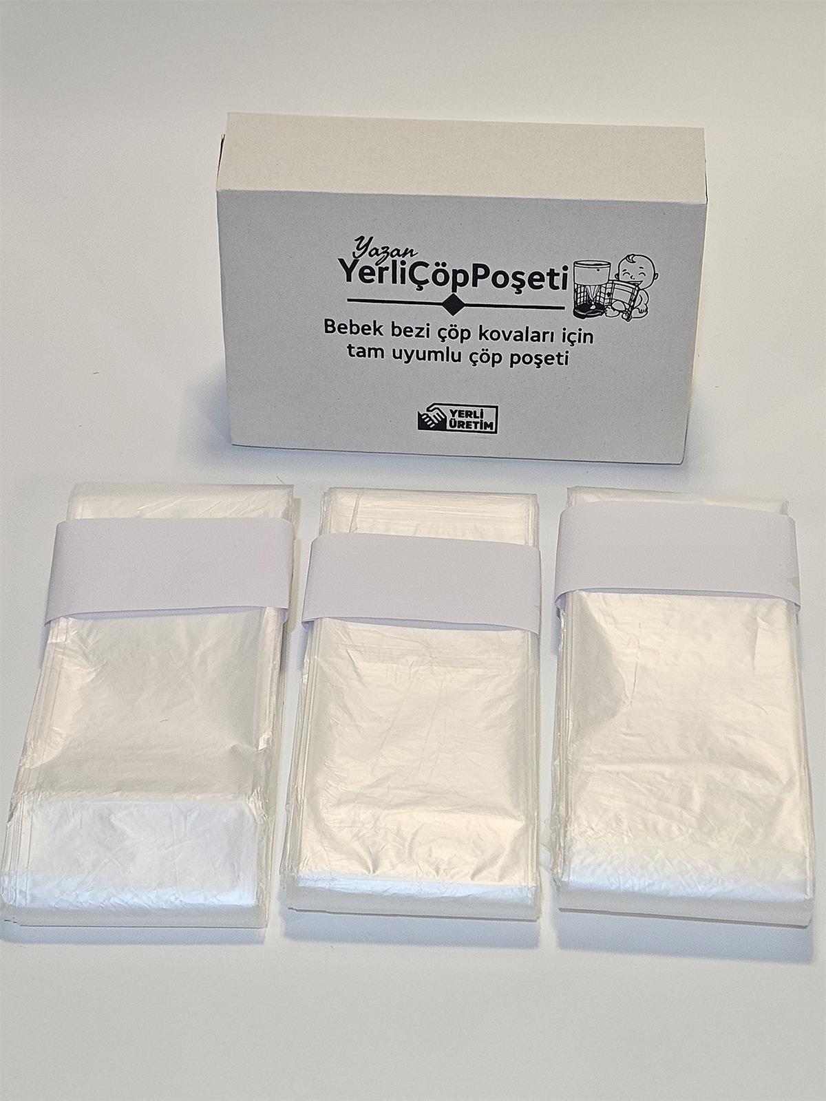 Korbell 15/16 Litre Uyumlu Yerli Kirli Bebek Bezi 1500 Adet Kapasiteli Çöp Poşeti