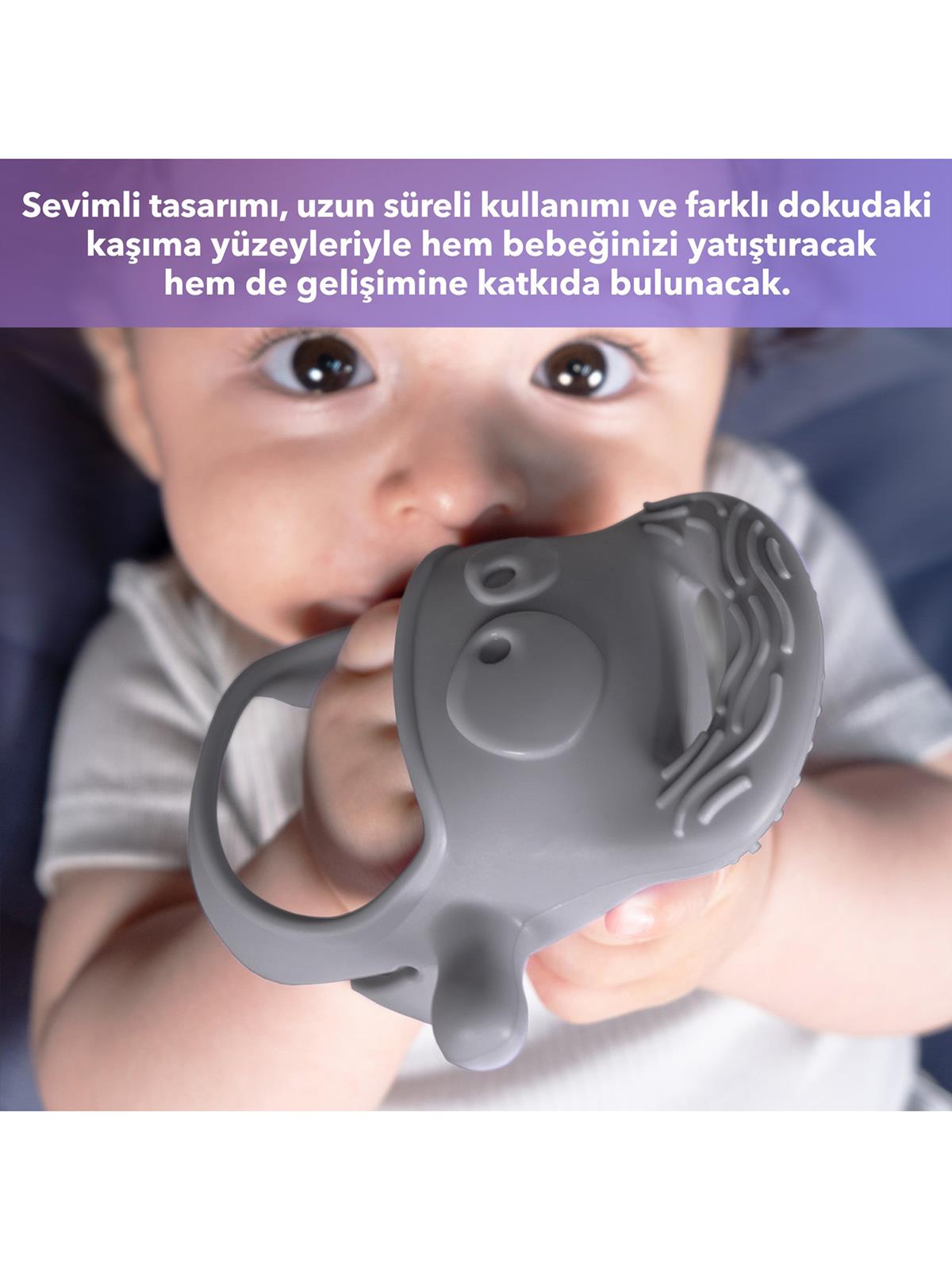 Mochi Diş Kaşıyıcı - Gri
