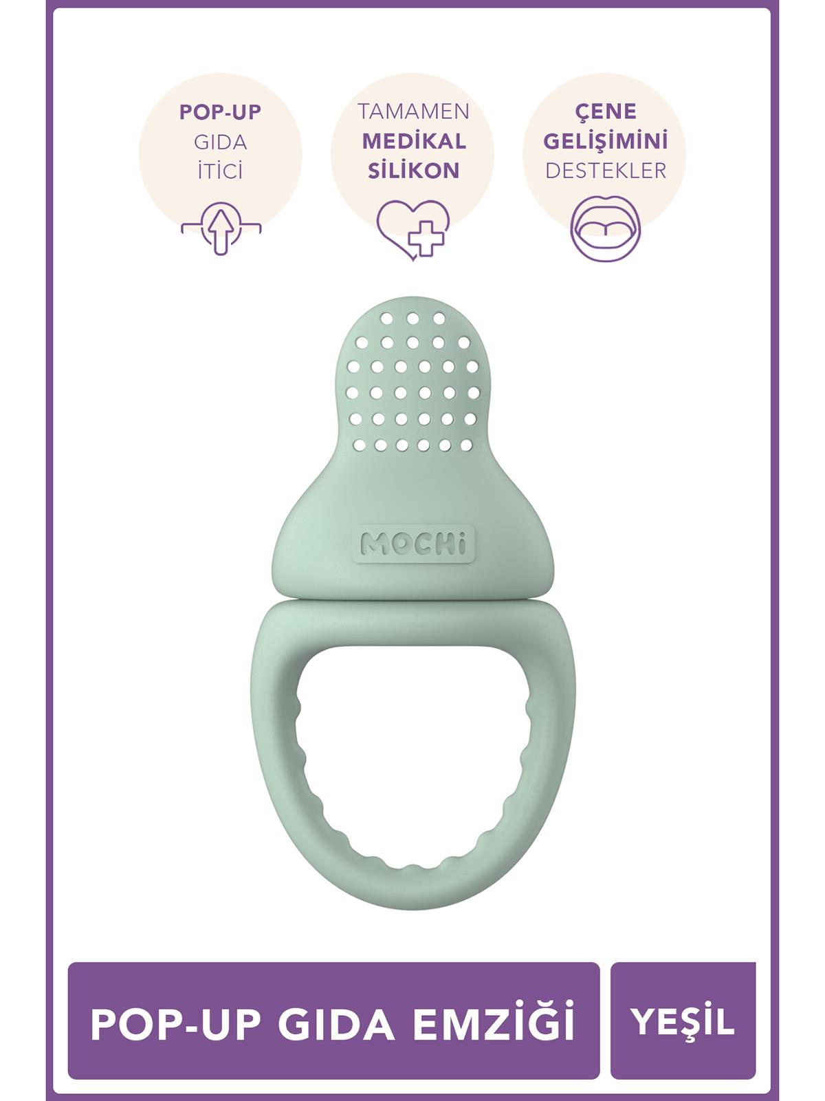 Mochi Pop-Up Gıda Emziği - Yeşil