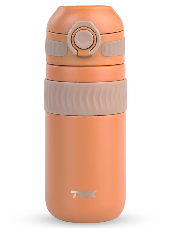 Vagonlife TKK Rahat İçim Çift Yalıtımlı Paslanmaz Çelik Termos Matara 450 ml - Kahverengi