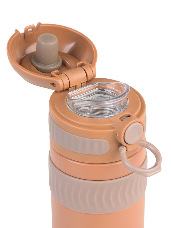 Vagonlife TKK Rahat İçim Çift Yalıtımlı Paslanmaz Çelik Termos Matara 450 ml - Kahverengi