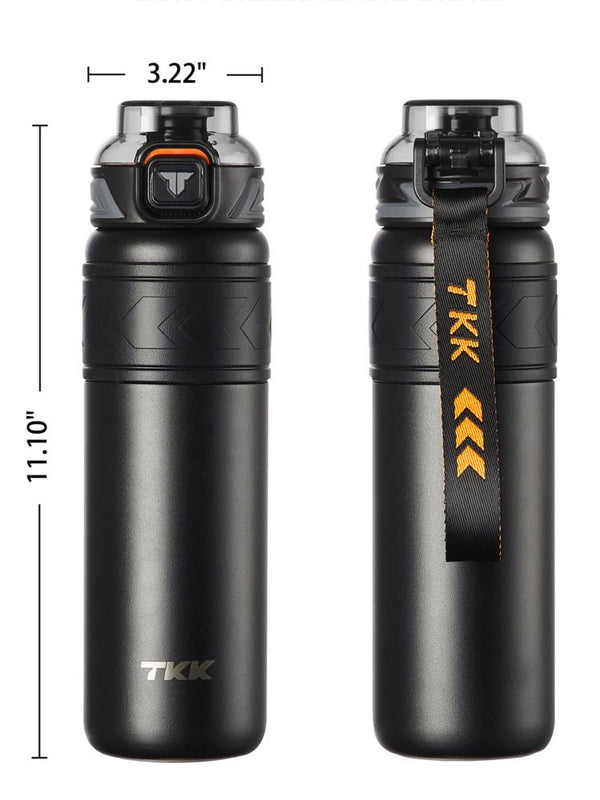 Vagonlife TKK Pipetli Çelik Termos 900 ml - Siyah