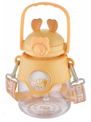 Vagonlife Taşıma Askılı Pipetli Çocuk Su Matarası 1250 ml - Sarı