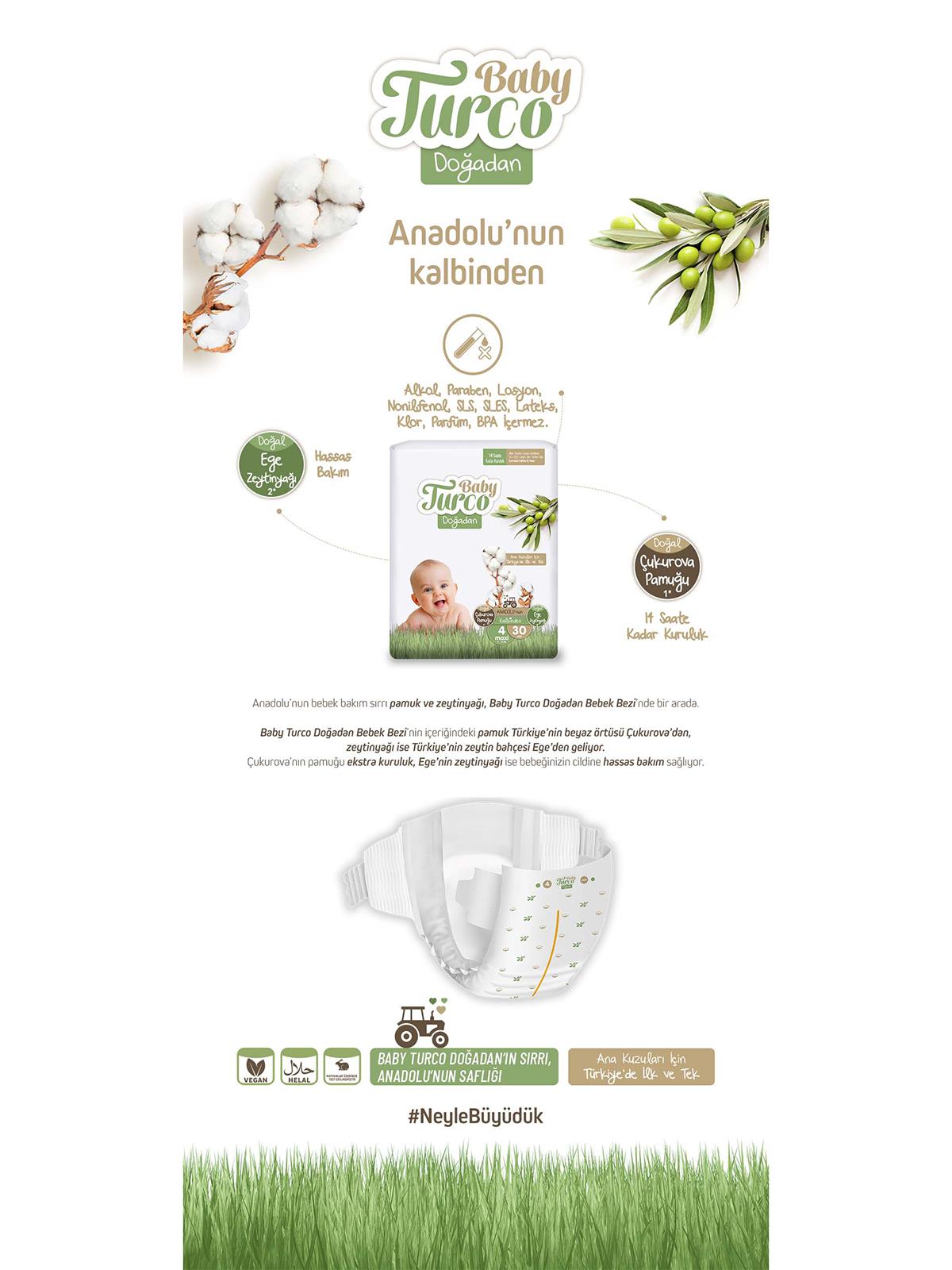 Baby Turco Doğadan Fırsat Paketi Külot Bez 5 Junior Numara 58 Adet