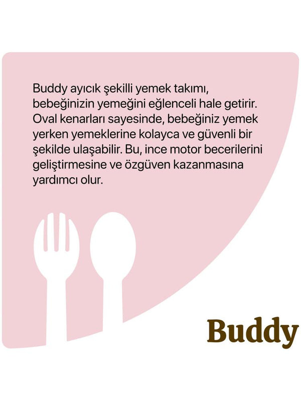 Tucklebery Buddy Mama Tabağı Seti 7'li - Pembe
