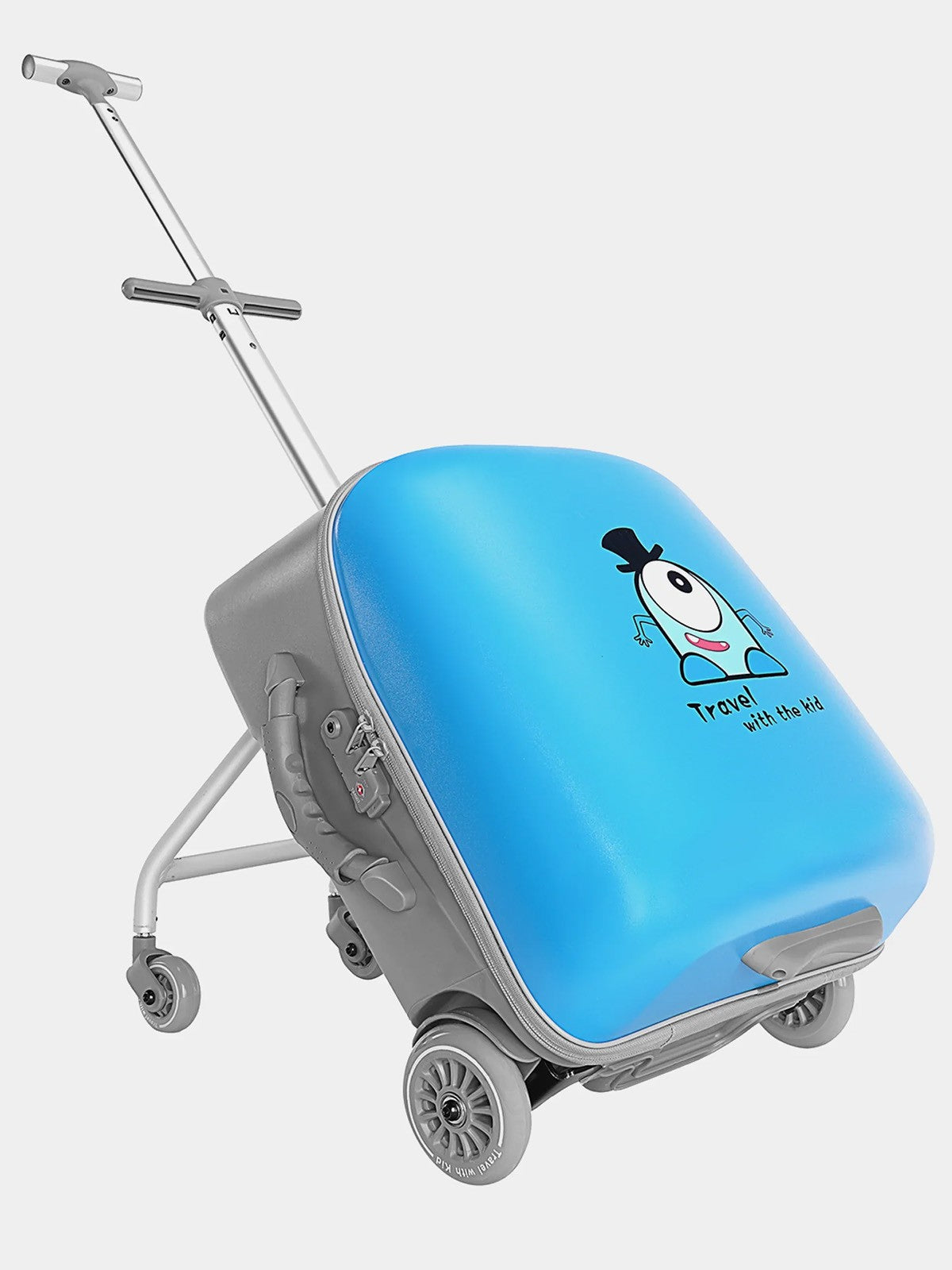 Tucklebery Oturaklı Gezgin Çocuk Valizi - Mavi