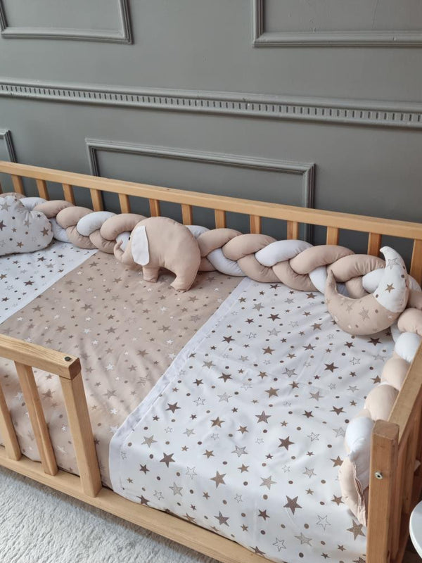 Yuar Baby Montessori Eko Örgü Uyku Seti - Kahverengi