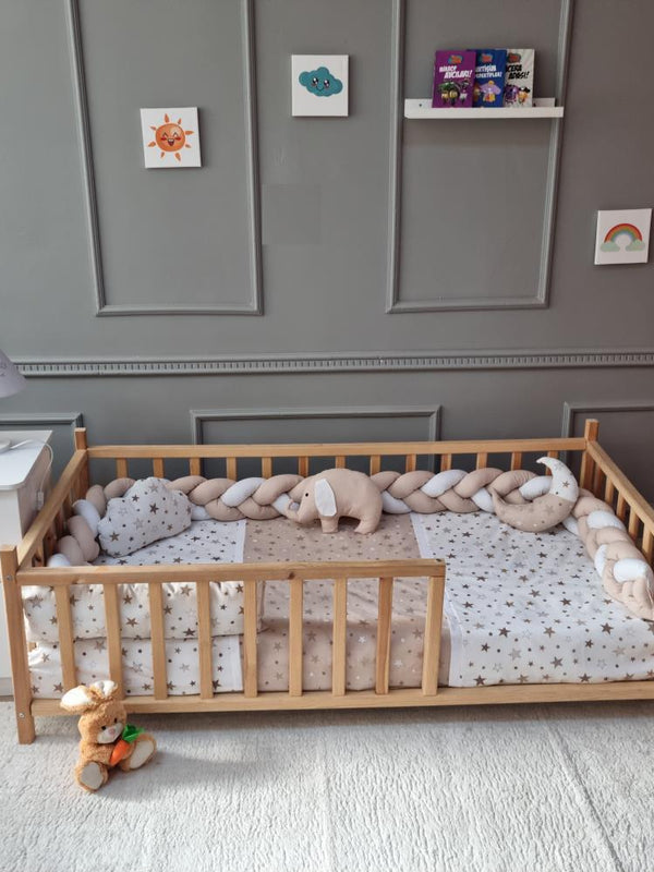 Yuar Baby Montessori Eko Örgü Uyku Seti - Kahverengi