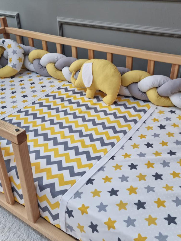 Yuar Baby Montessori Eko Örgü Uyku Seti - Sarı