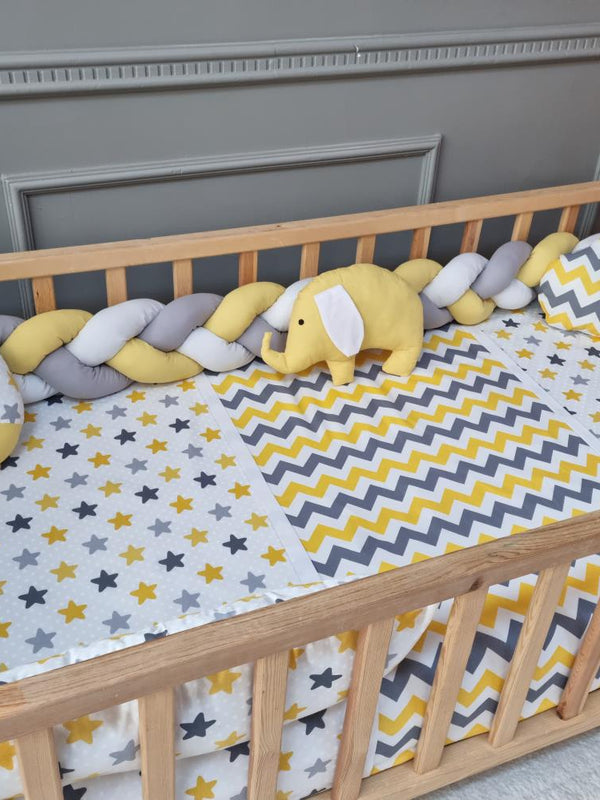 Yuar Baby Montessori Eko Örgü Uyku Seti - Sarı