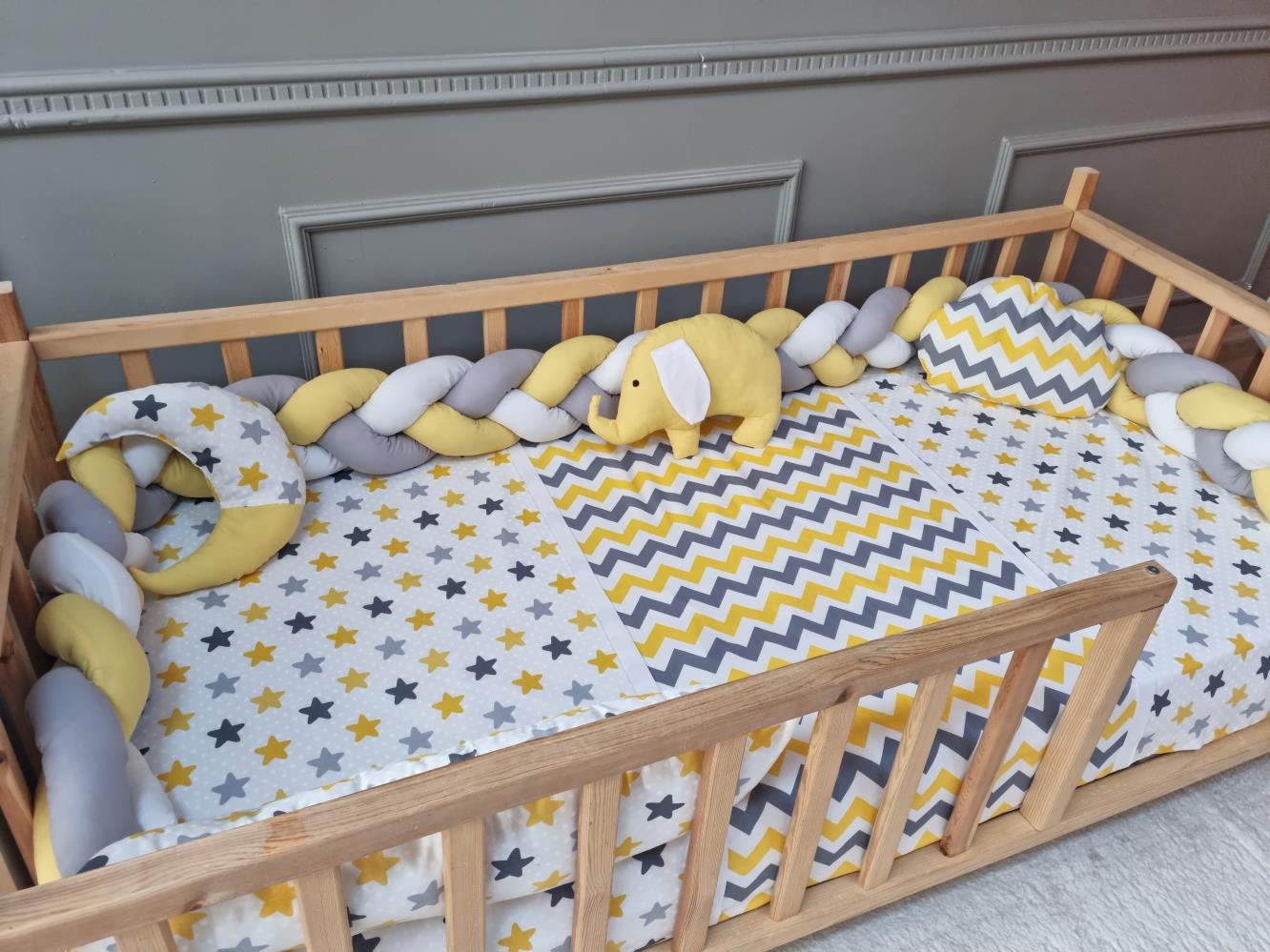 Yuar Baby Montessori Eko Örgü Uyku Seti - Sarı