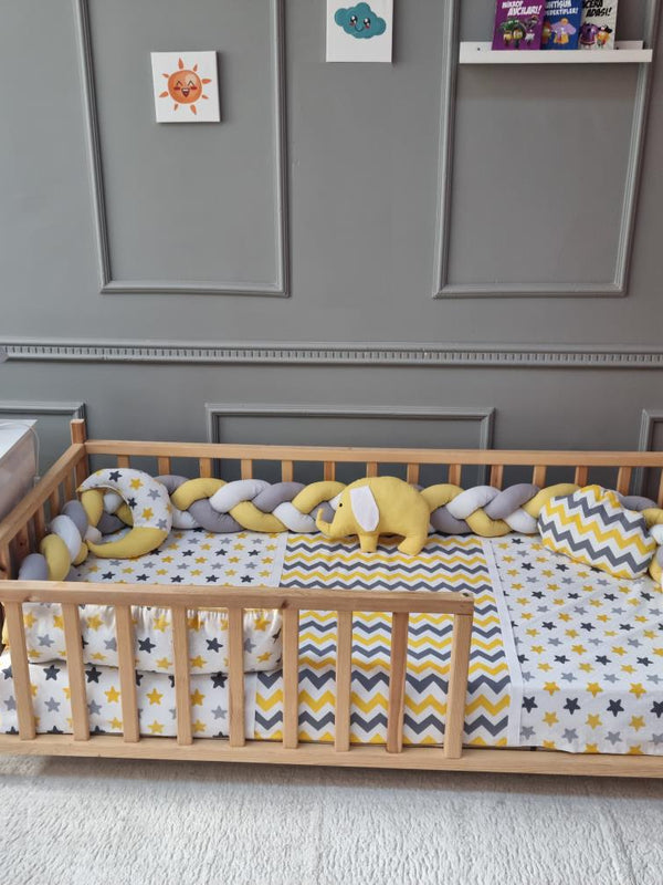Yuar Baby Montessori Eko Örgü Uyku Seti - Sarı