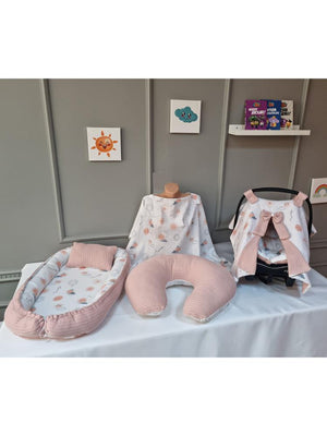 Yuar Baby Babynest seti Pike&Müslin - Pudra