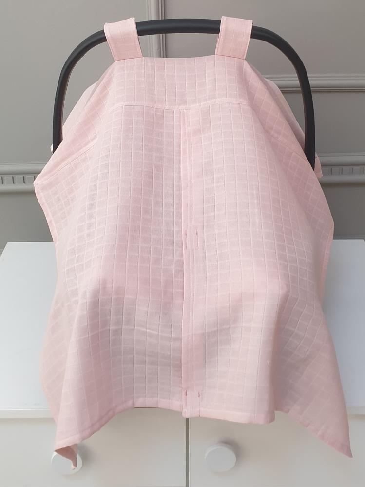 Yuar Baby Müslin Anakucağı Örtü ve Minder Seti - Pembe