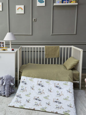 Yuar Baby Bebek Nevresim Seti - Yeşil