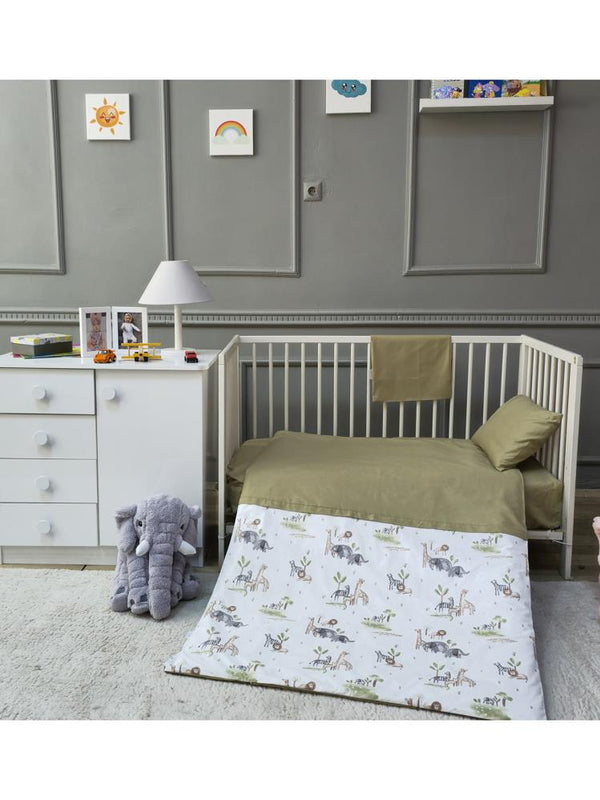 Yuar Baby Bebek Nevresim Seti - Yeşil