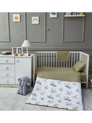 Yuar Baby Bebek Nevresim Seti - Yeşil