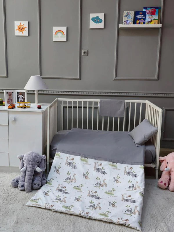 Yuar Baby Bebek Nevresim Seti - Gri