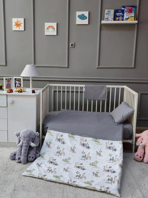 Yuar Baby Bebek Nevresim Seti - Gri