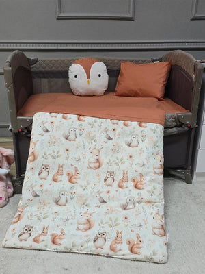 Yuar Baby Oyun Parkı 5 Parça Uyku Seti - Pudra