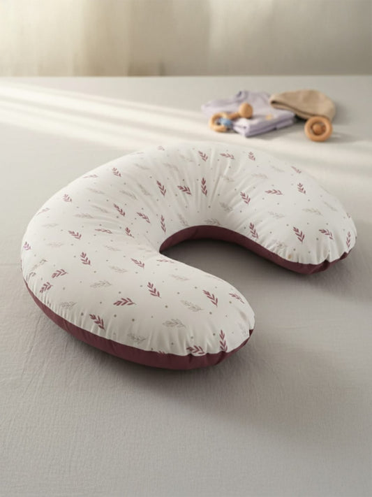 Yuar Baby Leaf Desenli Emzirme Minderi - Lila