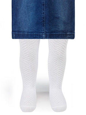 Civil Baby Rea 0-24 Ay Bebek Kız Külotlu Çorap - Beyaz