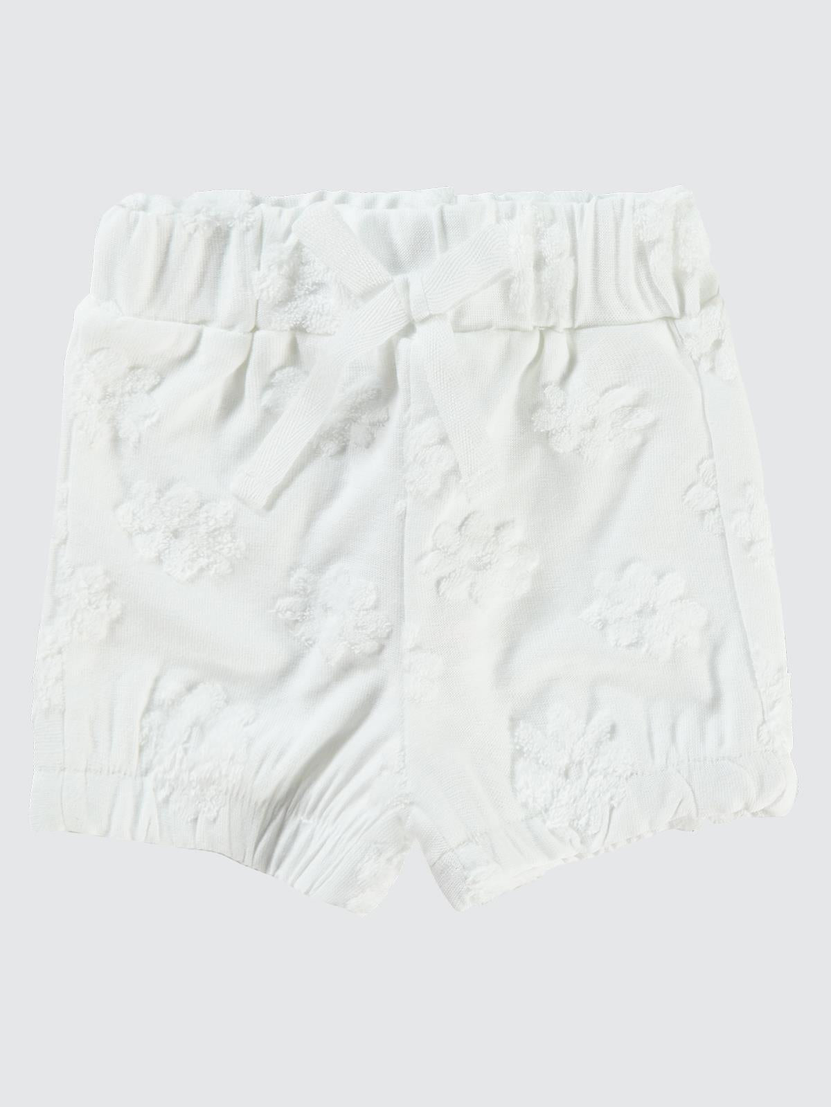 Civil Baby Papatya Kabartmalı  6-18 Ay Şort - Ekru