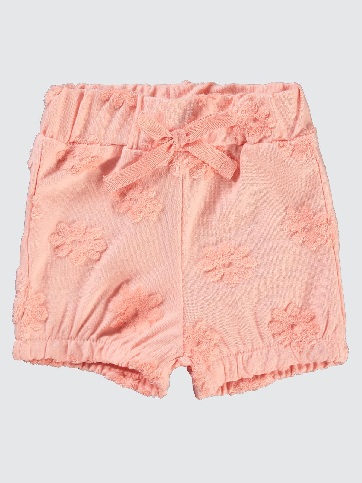 Civil Baby Papatya Kabartmalı  6-18 Ay Şort - Pudra