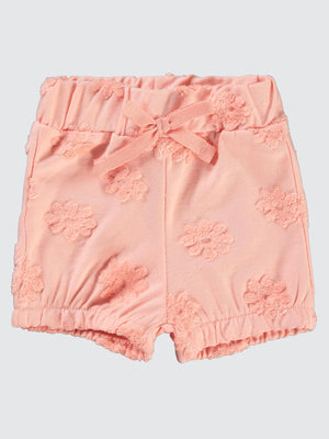 Civil Baby Papatya Kabartmalı  6-18 Ay Şort - Pudra