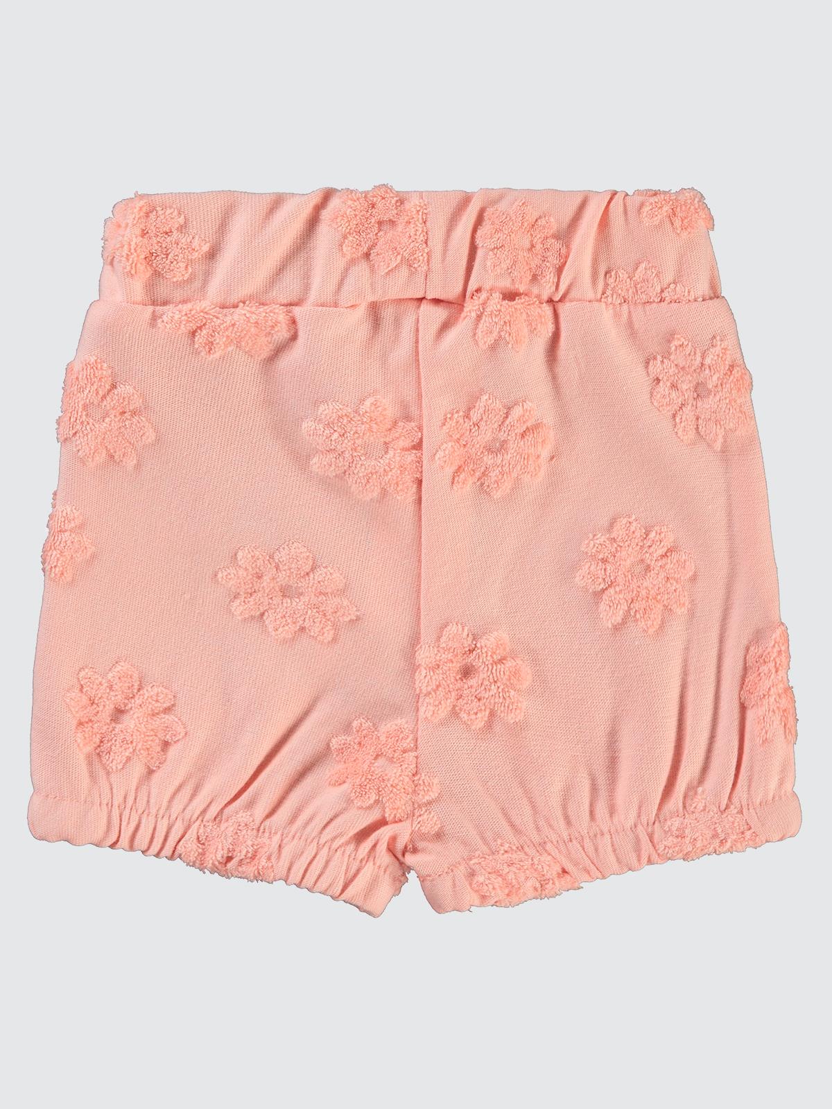 Civil Baby Papatya Kabartmalı  6-18 Ay Şort - Pudra