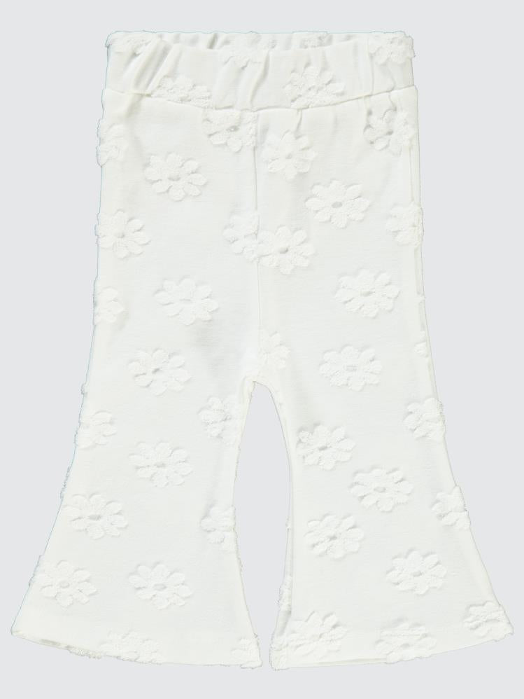 Civil Baby Papatya Kabartmalı  6-18 Ay Tayt - Ekru