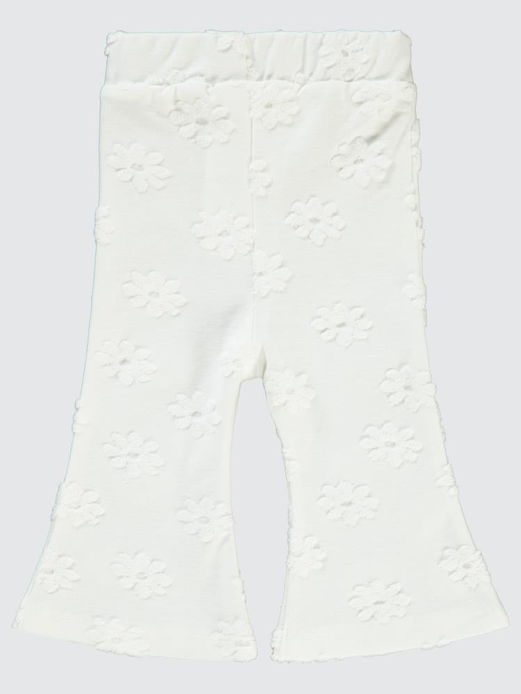 Civil Baby Papatya Kabartmalı  6-18 Ay Tayt - Ekru