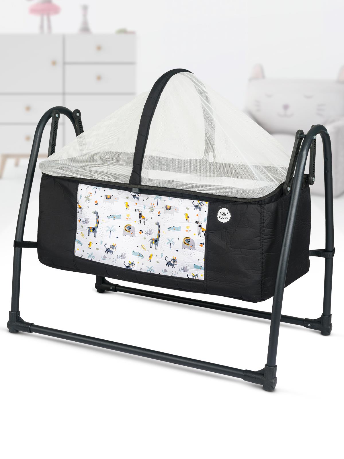 Kujju Kuga Portatif Anne Yanı Beşik - Gri