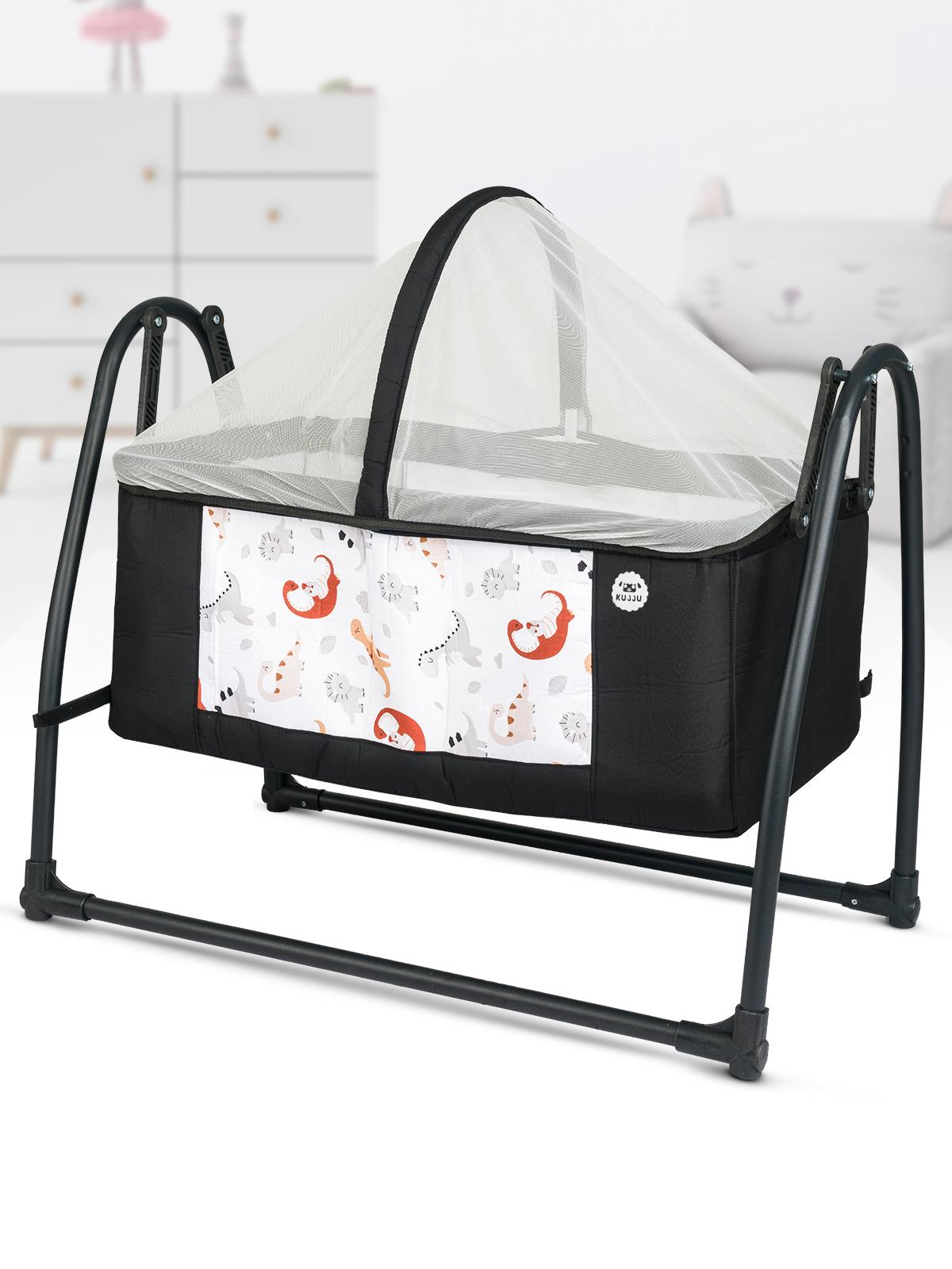 Kujju Kuga Portatif Anne Yanı Beşik - Kahverengi