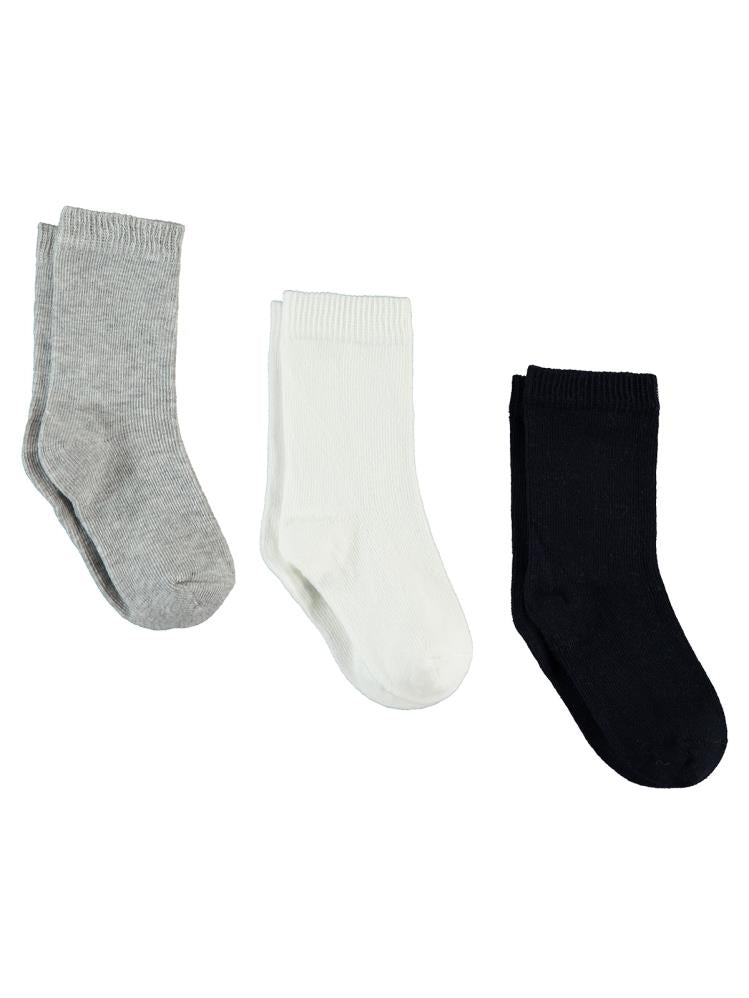 Civil Boys Düz 3'lü 2-12 Yaş Soket Çorap