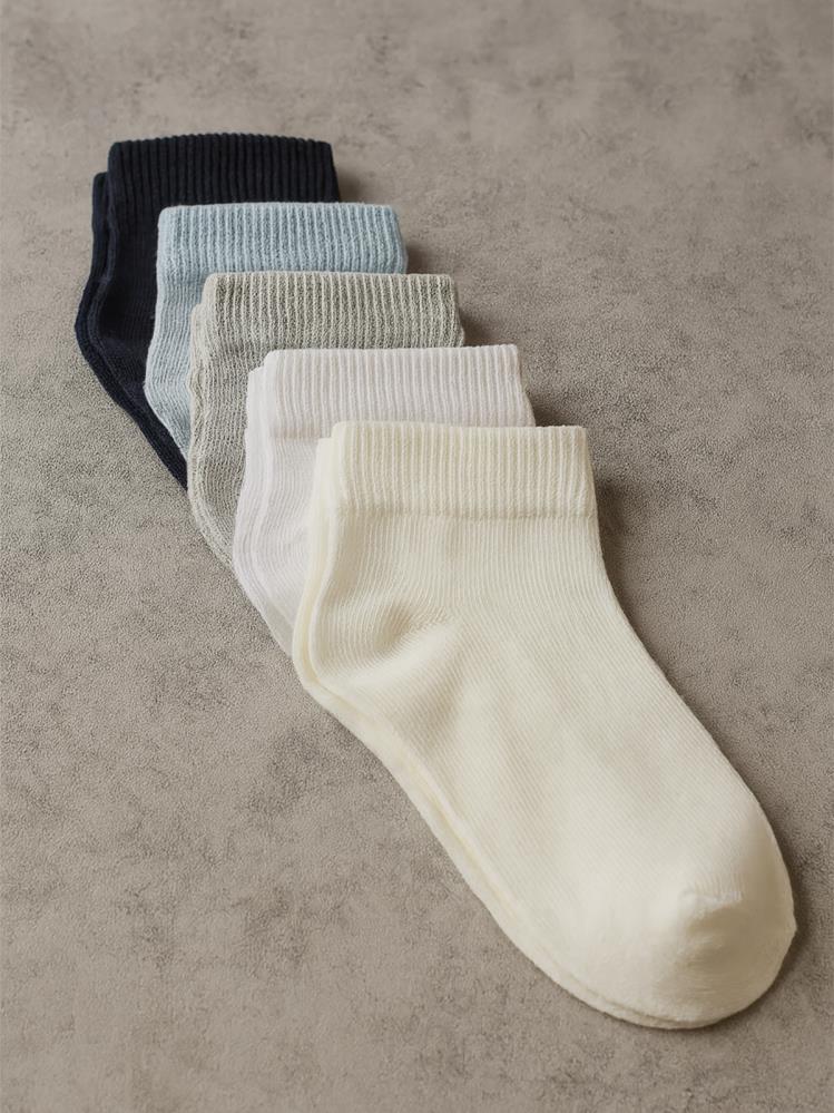 Civil Boys Düz 5'li 2-12 Yaş Patik Çorap