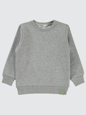 Civil Boys Qr Kod Etiketli 2-5 Yaş Sweatshirt - Gri