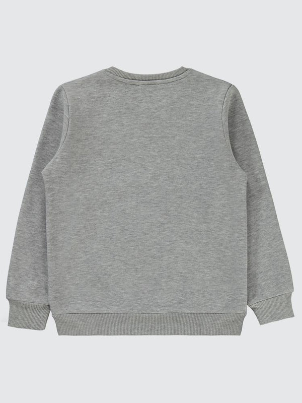 Civil Boys Qr Kod Etiketli 10-13 Yaş Sweatshirt - Gri