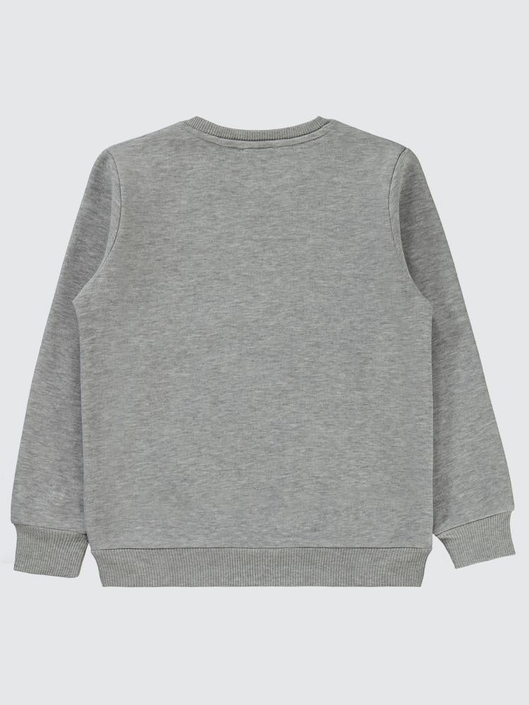Civil Boys Qr Kod Etiketli 10-13 Yaş Sweatshirt - Gri