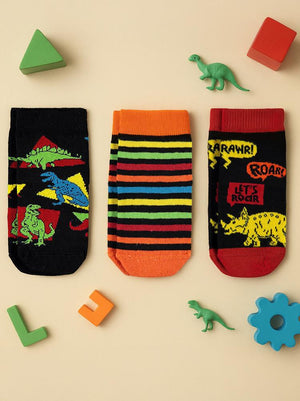 Civil Boys Dinazor 3'lü 2-12 Yaş Erkek Soket Çorap
